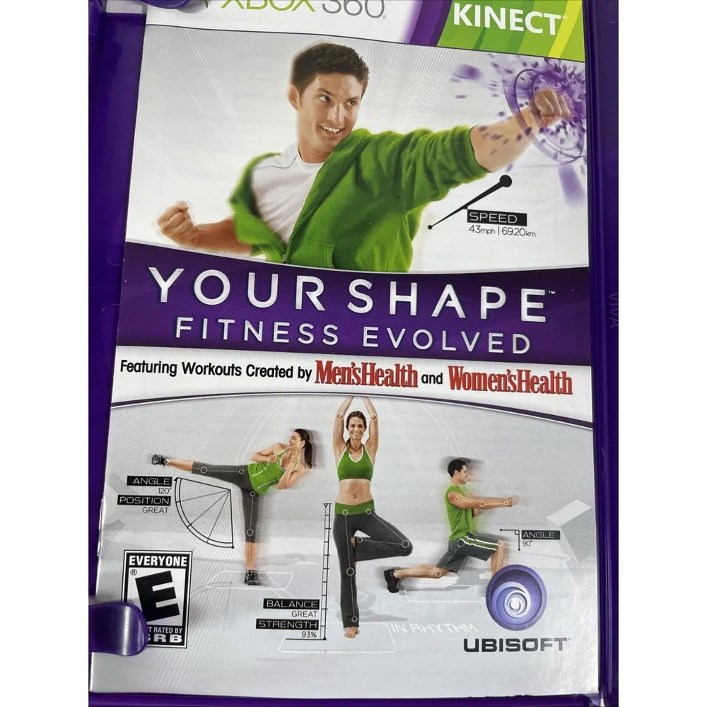 Your Shape: Fitness Evolved - Microsoft Xbox 360 Case, Booklet And Working Game